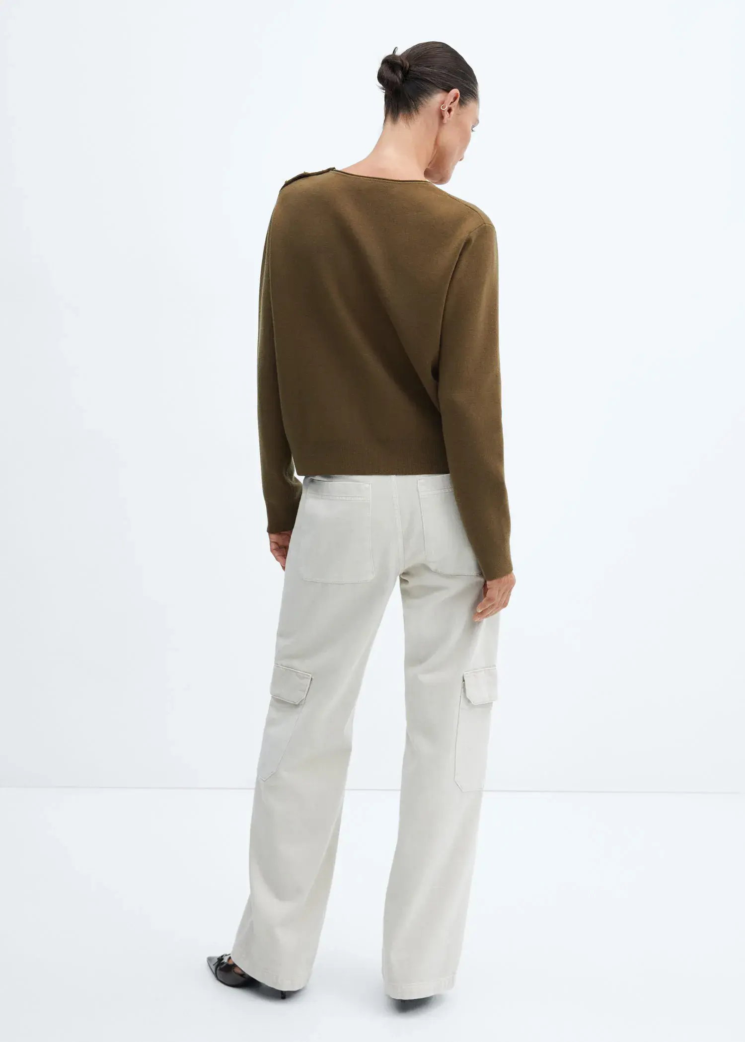 Mango Sweater with shoulder buttons . 3