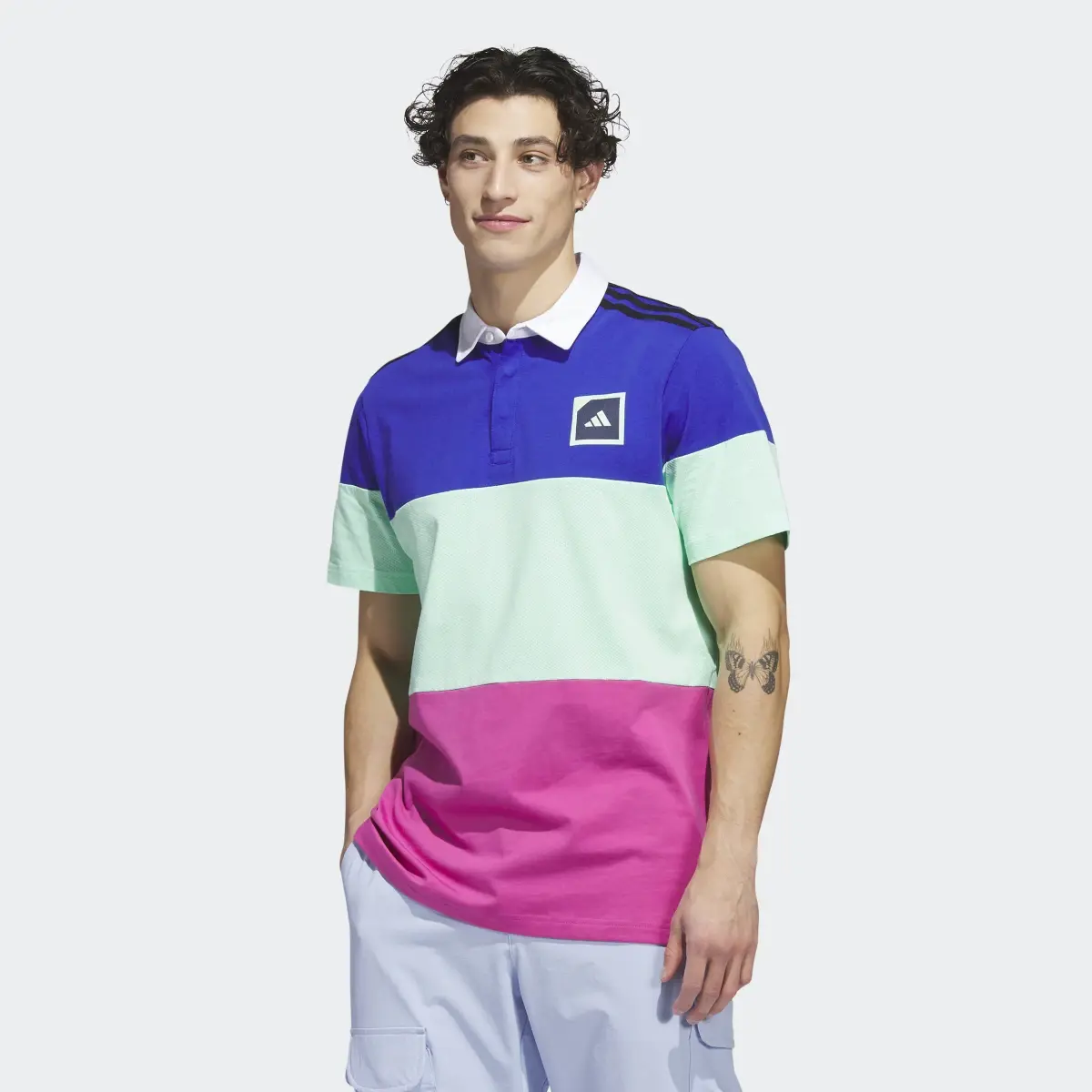 Adidas Adicross Block Golf Polo Shirt. 2