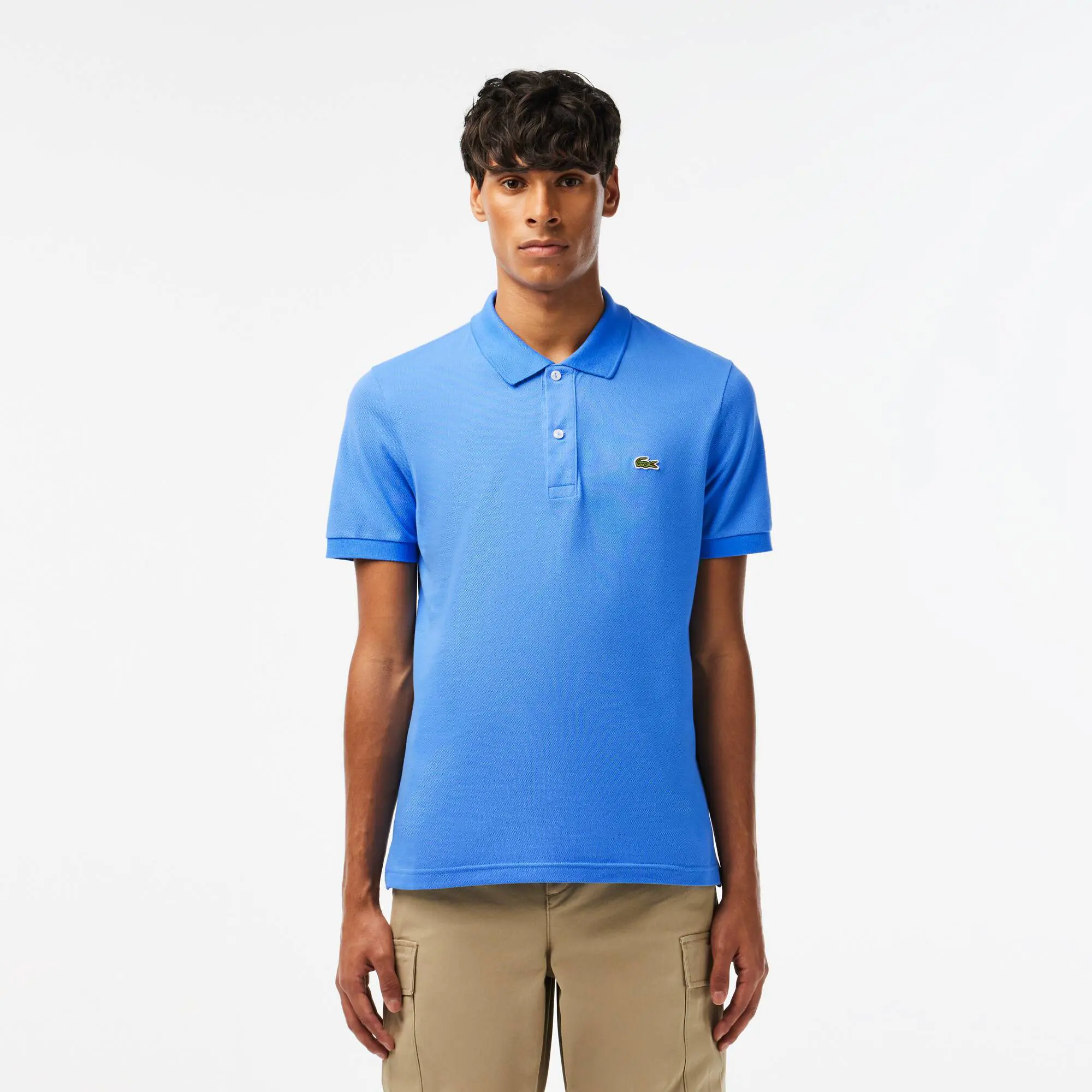 Lacoste Men's Original L.12.12 Slim Fit Petit Piqué Cotton Polo. 1 Lacoste Men's Original L.12.12 Slim Fit Petit Piqué Cotton Polo. 1