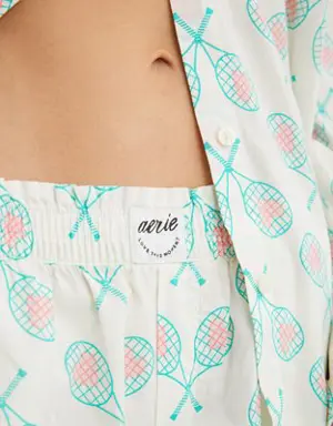 Poplin Skater Pajama Pant