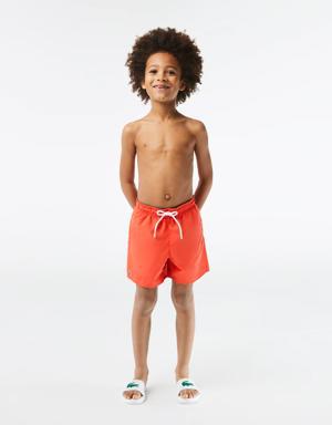 Kids' Quick-Dry Solid Swim Shorts
