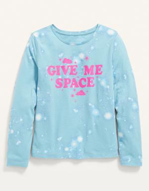 Long-Sleeve Graphic T-Shirt for Girls blue