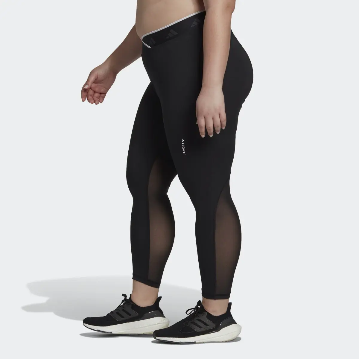 Adidas Techfit V-Shaped Elastic 7/8 Leggings (Plus Size). 2