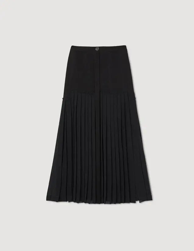 Sandro Pleated long skirt. 2