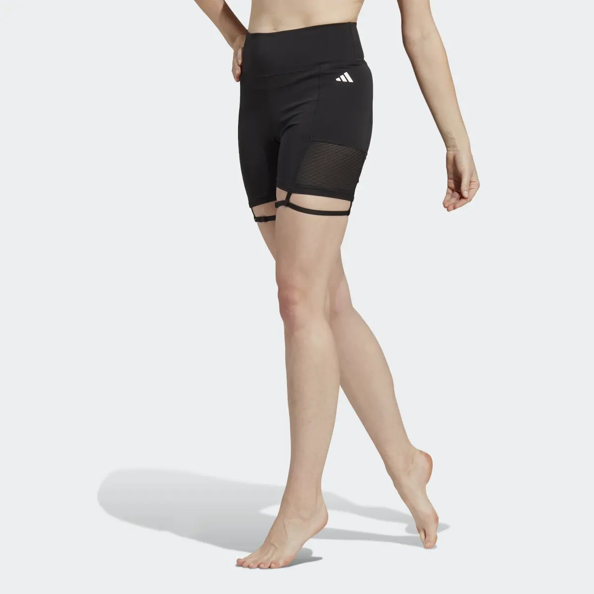 Adidas Train Essentials Dance High-Waisted Short Leggings. 1