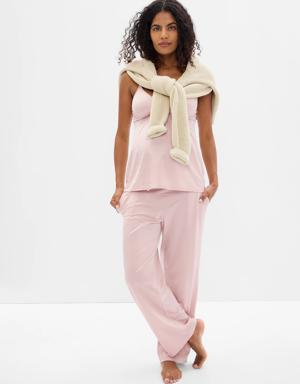 Gap Maternity Satin PJ Pants pink