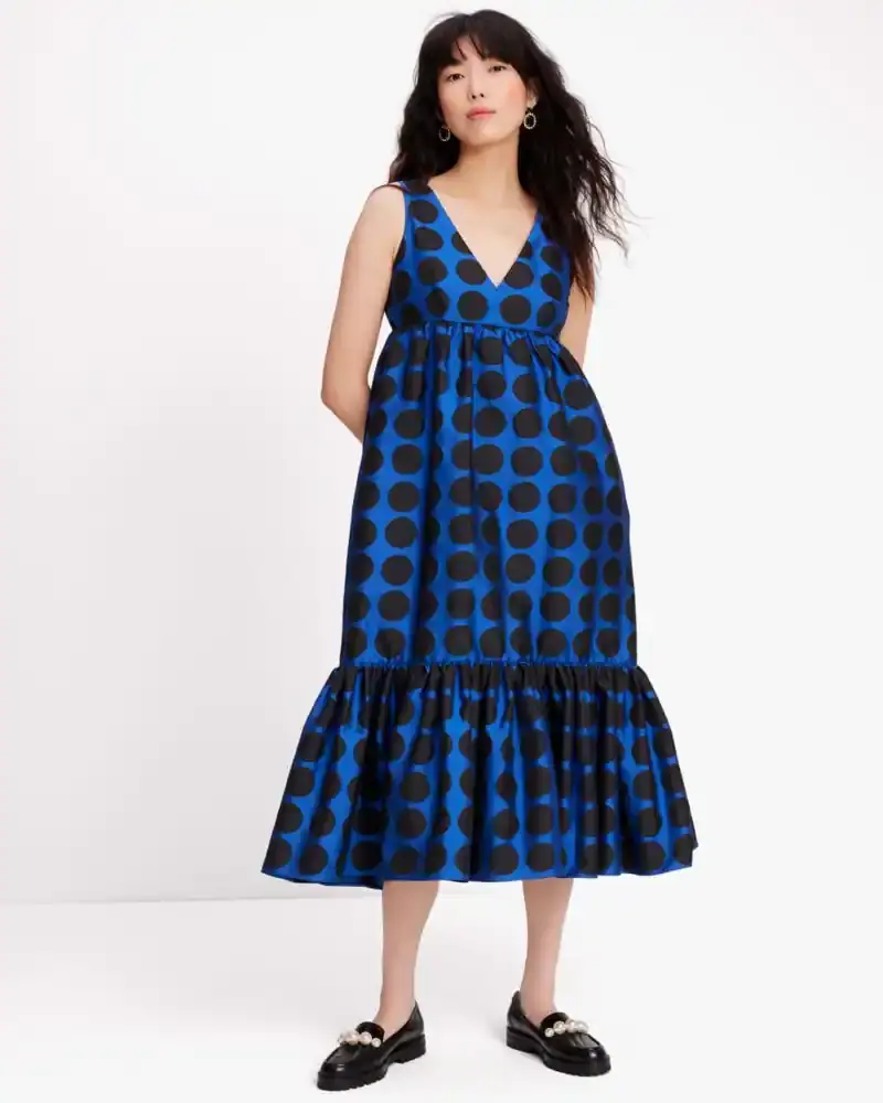 Kate Spade Art Dots Midi Dress. 3