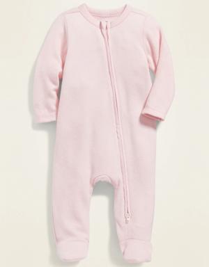 Unisex Cozy Sleep & Play One-Piece for Baby red