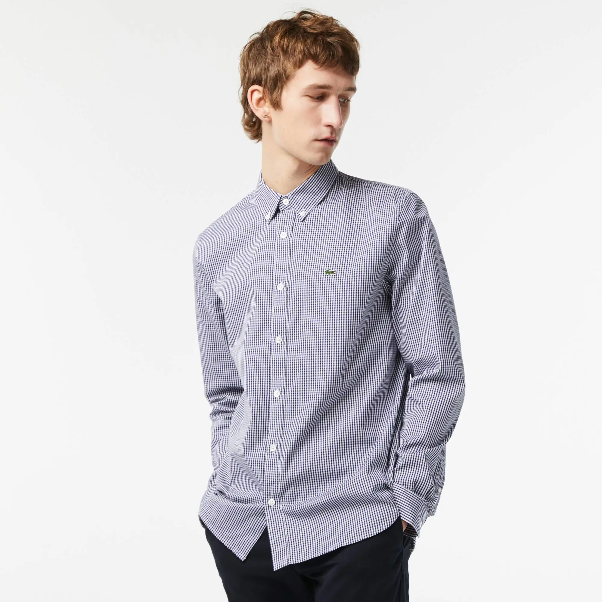 Lacoste Men's Regular Fit Premium Cotton Shirt. 1