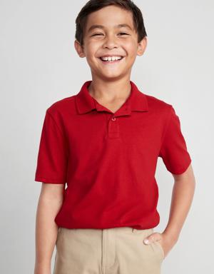 Old Navy School Uniform Jersey-Knit Polo Shirt for Boys red