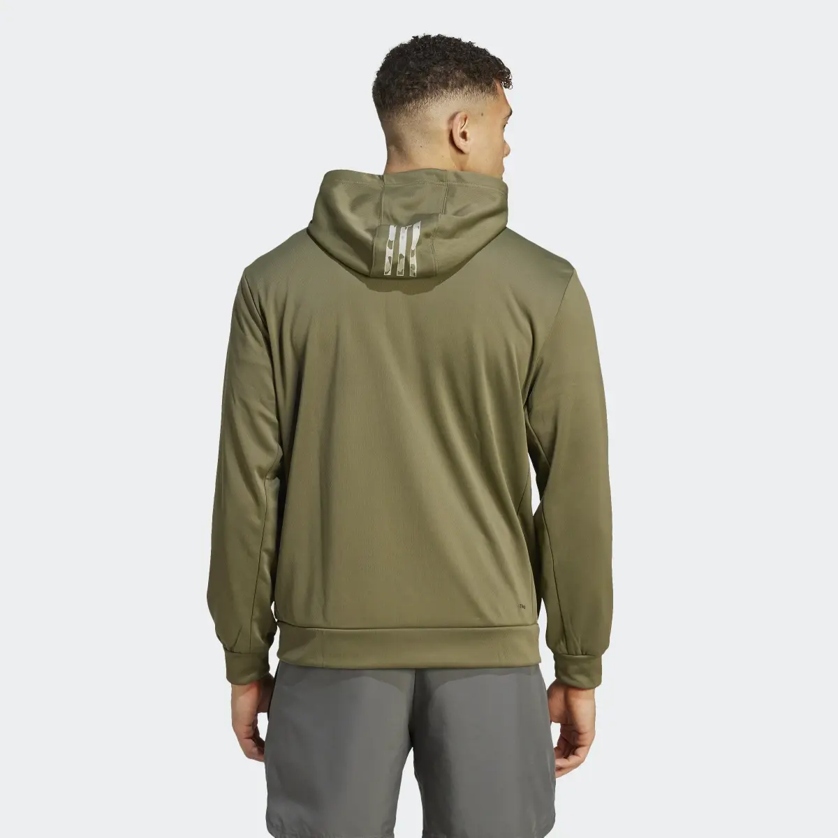 Adidas Train Essentials Seasonal Training Full-Zip Hoodie. 3