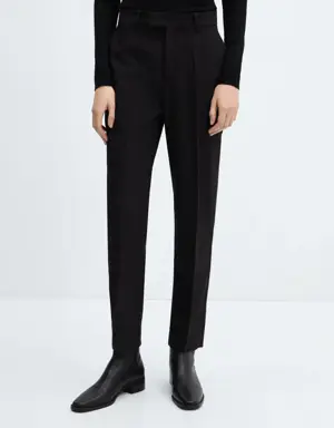 Straight suit pants