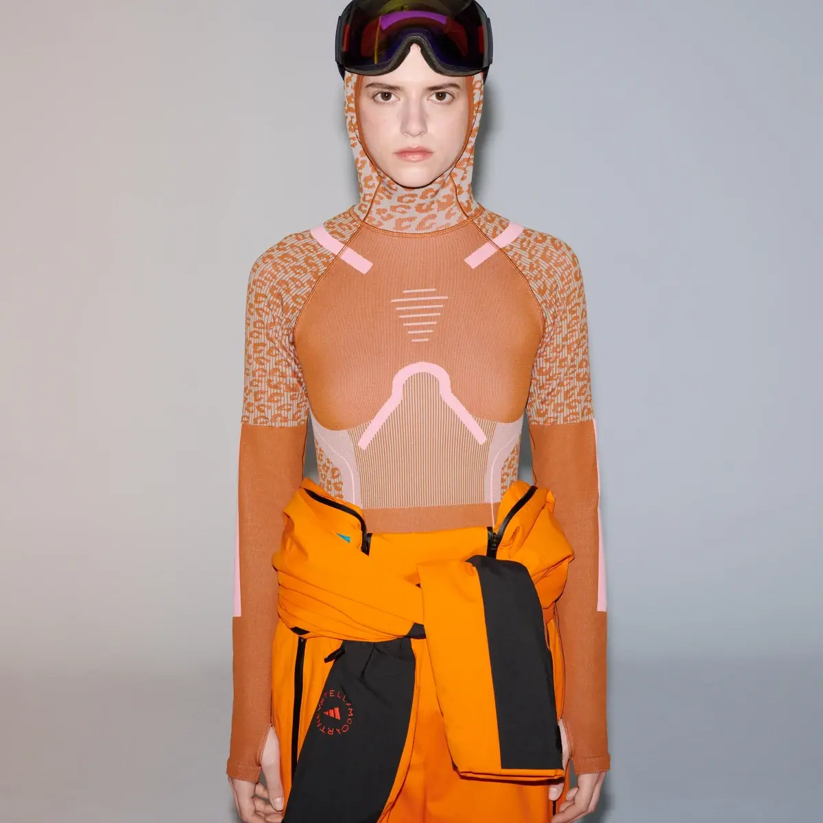 Adidas by Stella McCartney TrueStrength Seamless Yoga Hooded Long Sleeve Top. 1