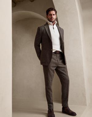 Modena Tweed Suit Pant brown