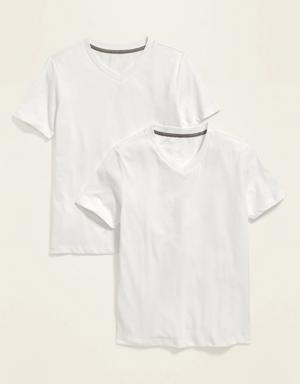 Old Navy Solid-Color V-Neck T-Shirt 2-Pack For Boys white