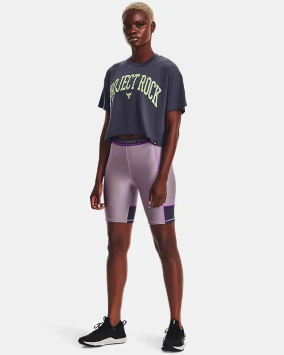 Under Armour Women's Project Rock Crop Short Sleeve. 3 Under Armour Women's Project Rock Crop Short Sleeve. 3