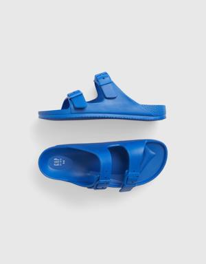Kids Double Buckle Sandals blue