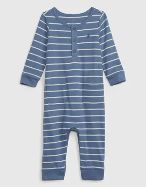 Baby First Favorites Organic CloudCotton One-Piece blue