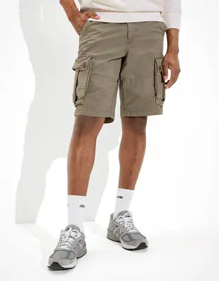 American Eagle Flex 12" Lived-In Longer Length Cargo Short. 1