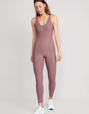 Sleeveless PowerSoft 7/8-Length Bodysuit for Women -- 25-inch inseam pink