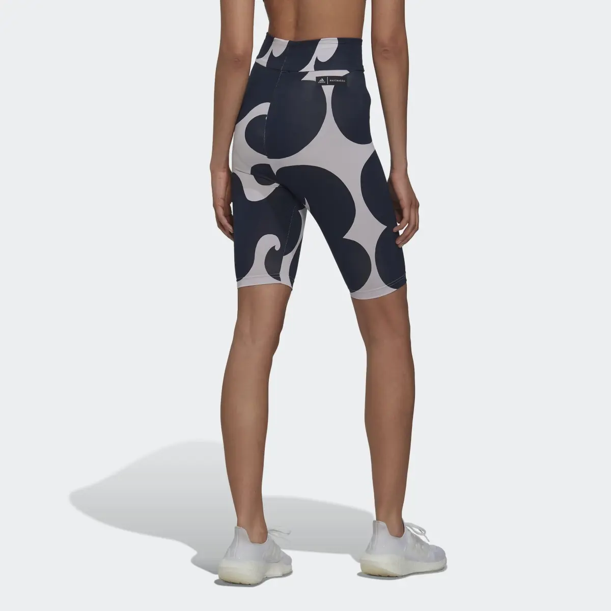 Adidas Marimekko Rib Short Leggings Knee Length. 2