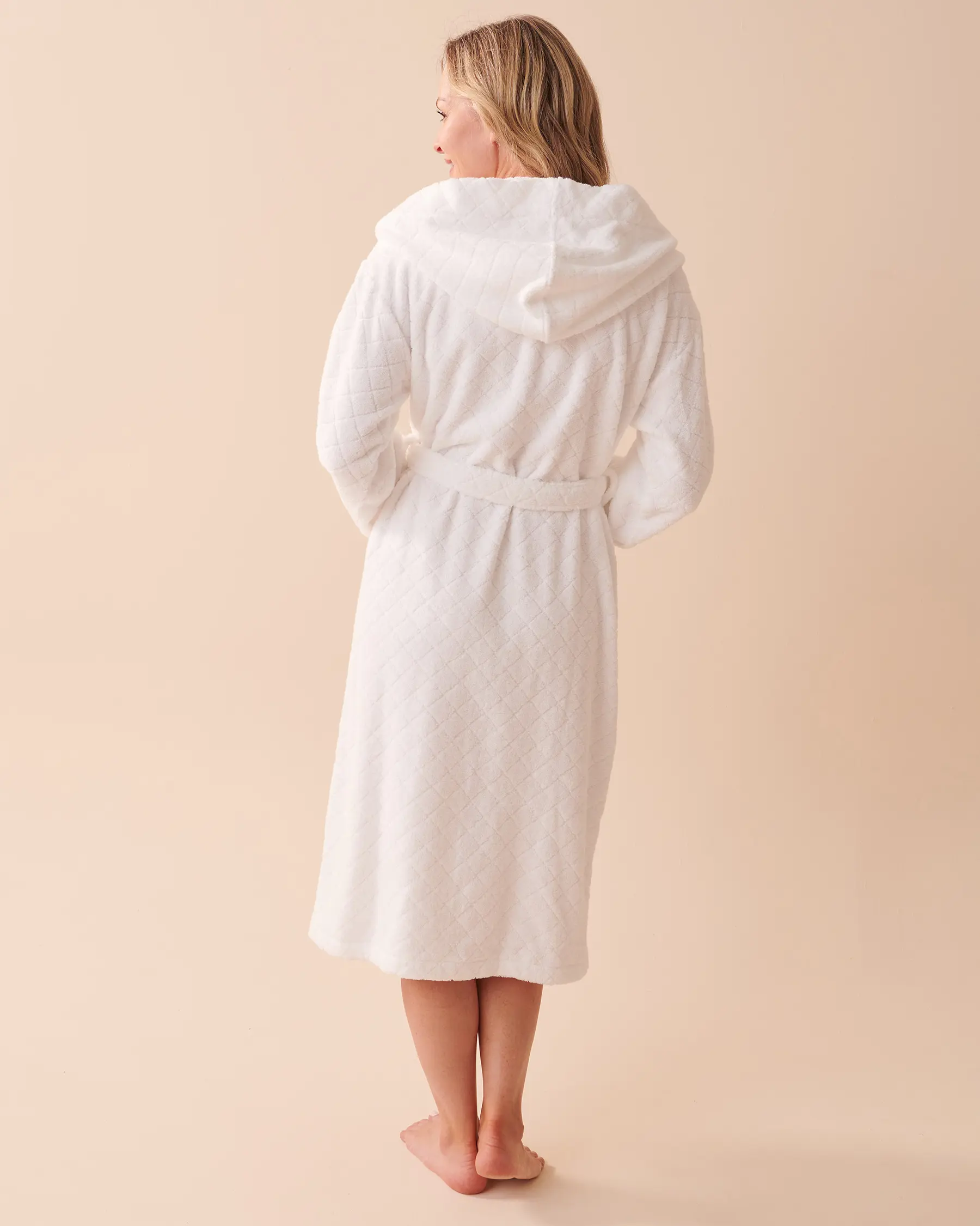 La Vie en Rose Luxurious Waffle Terry Spa Robe. 2