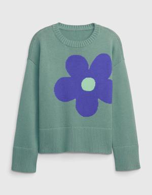 Kids Pullover Sweater green