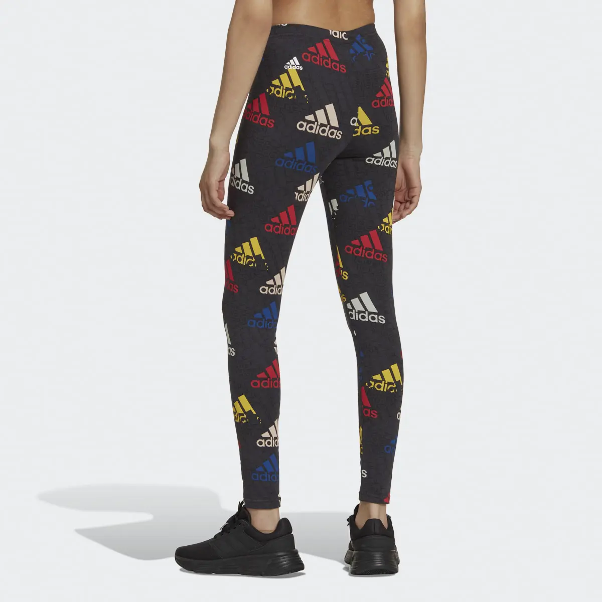 Adidas Essentials Multi-Colored Logo Leggings. 2