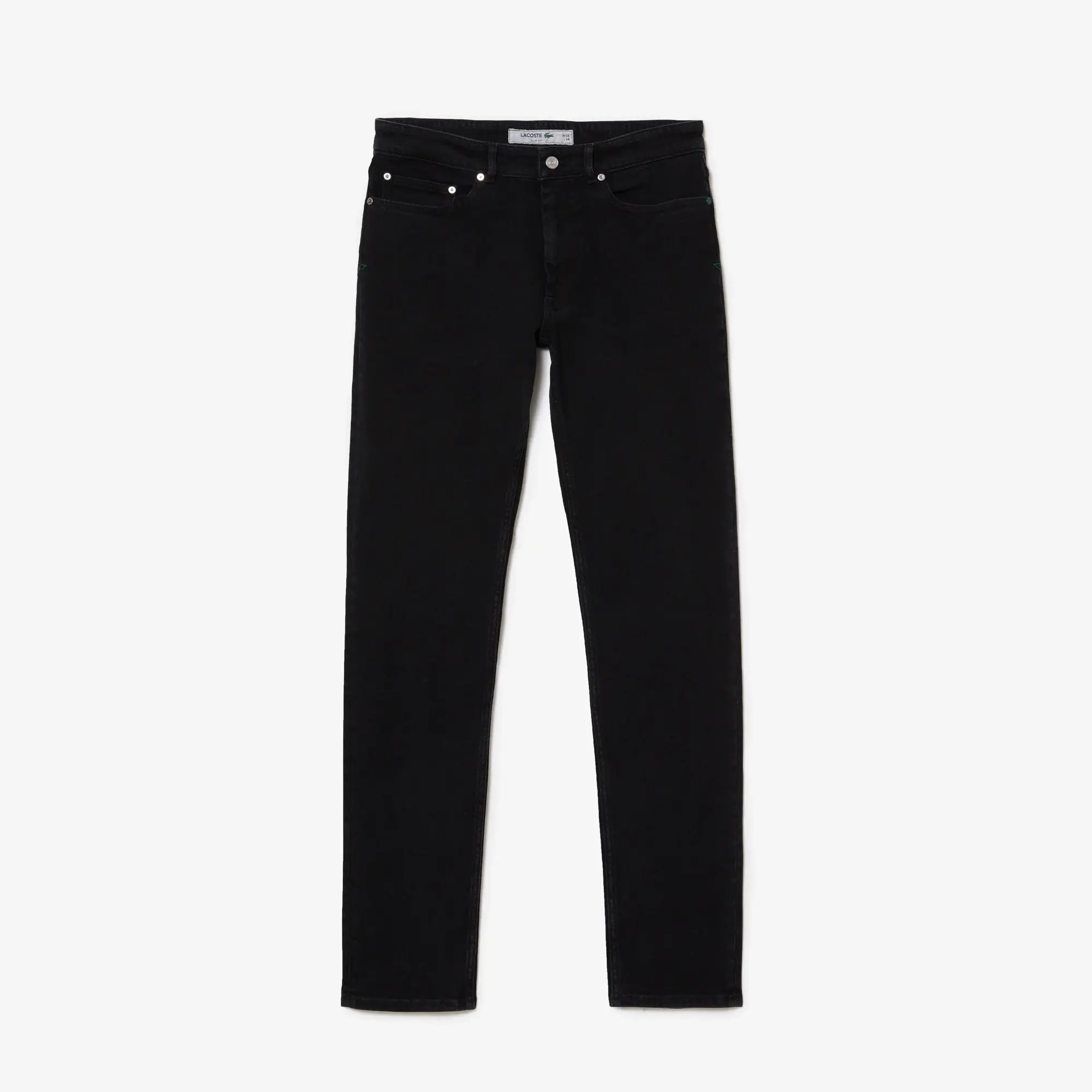 Lacoste Men's Slim Fit Stretch Cotton Denim Jeans. 2