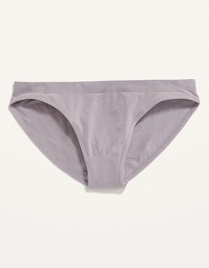 Old Navy Low-Rise Seamless Bikini Underwear for Women purple