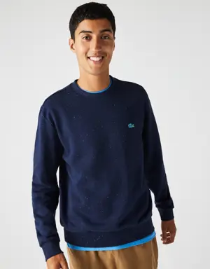 Lacoste Men's Lacoste Classic Fit Speckled Print Fleece Sweatshirt