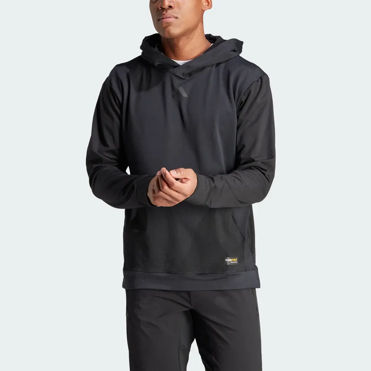 Adidas CORDURA Workout Hoodie. 1