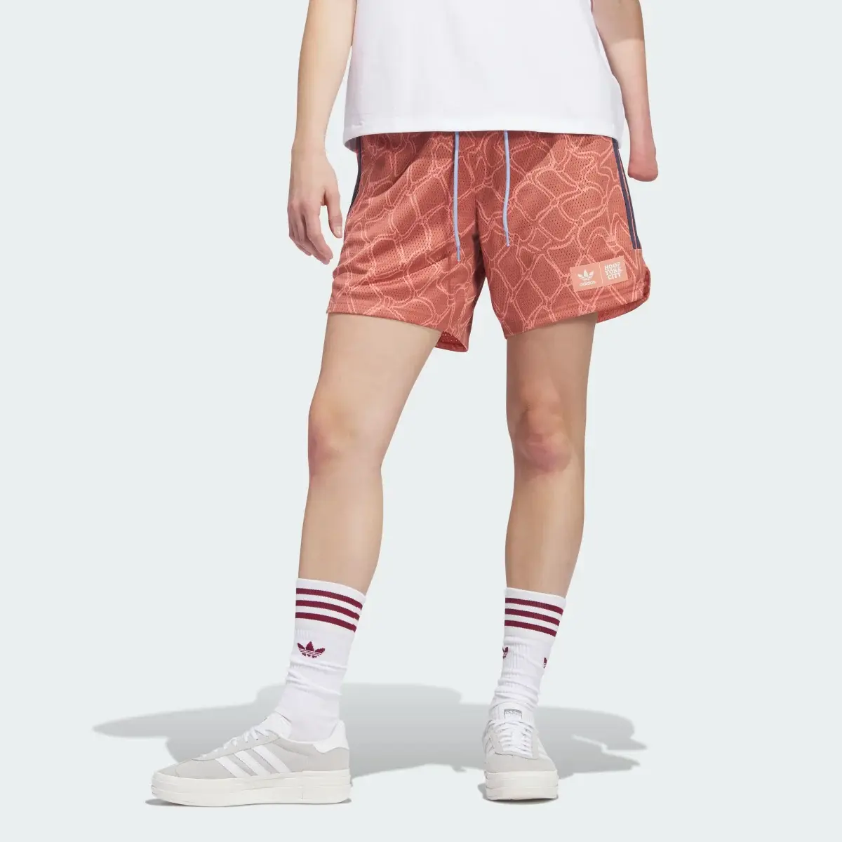 Adidas Hoop York City 3-Stripes Shorts. 1