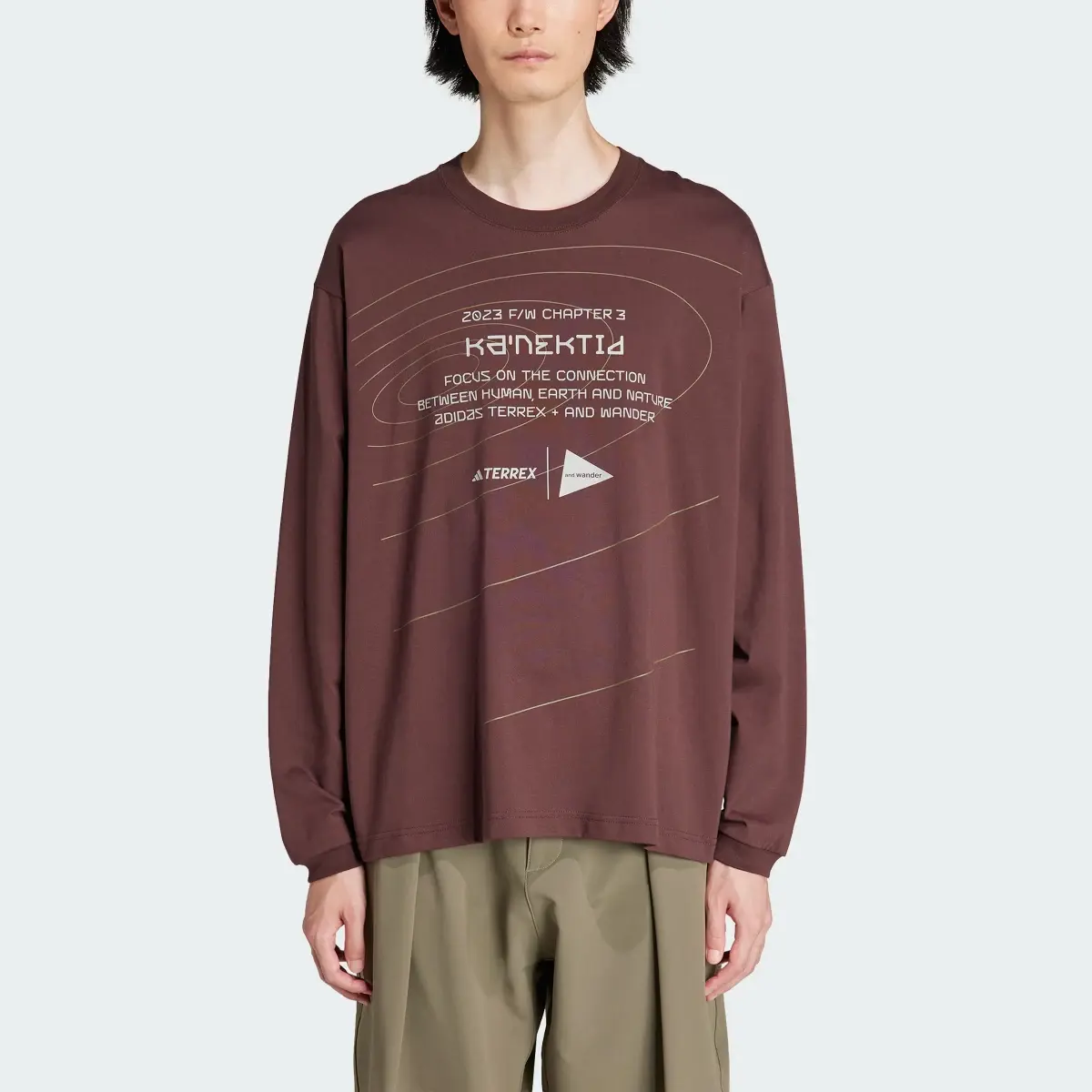 Adidas Terrex + and wander Xploric Longsleeve – Genderneutral. 1