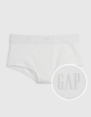 Gap Stretch Cotton Gap Logo Hipster white
