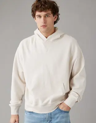 American Eagle Solid Pullover Hoodie. 1