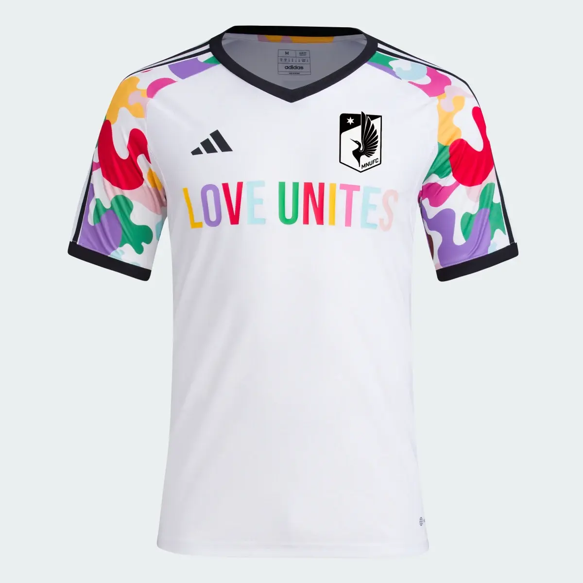 Adidas Minnesota United FC Pride Pre-Match Jersey. 1