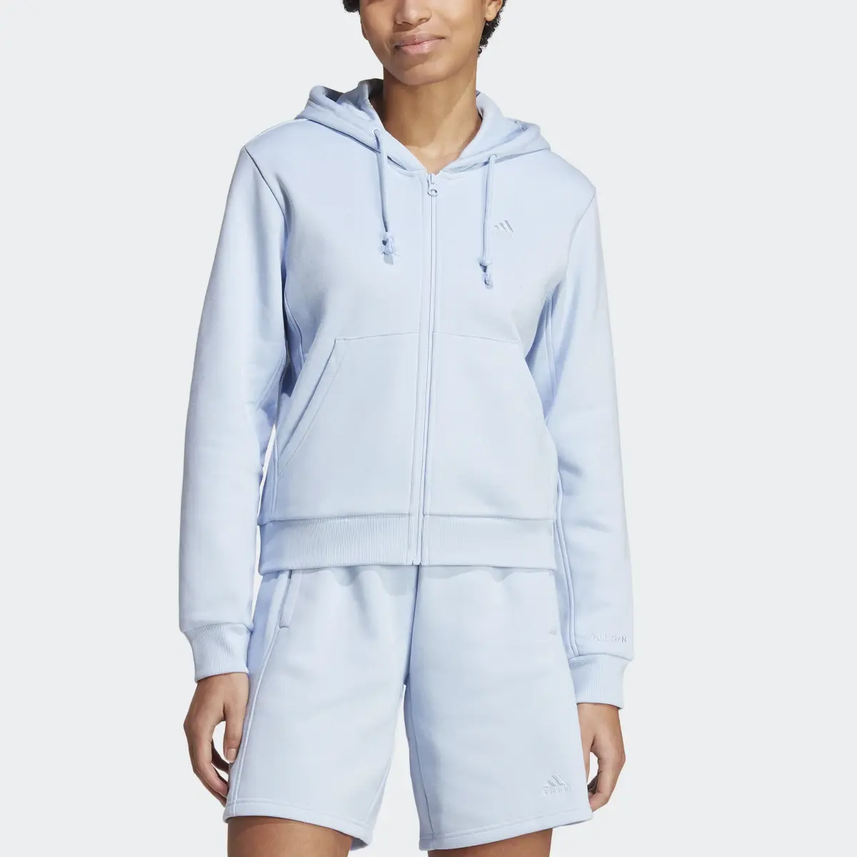 Adidas ALL SZN Fleece Full-Zip Hoodie. 1