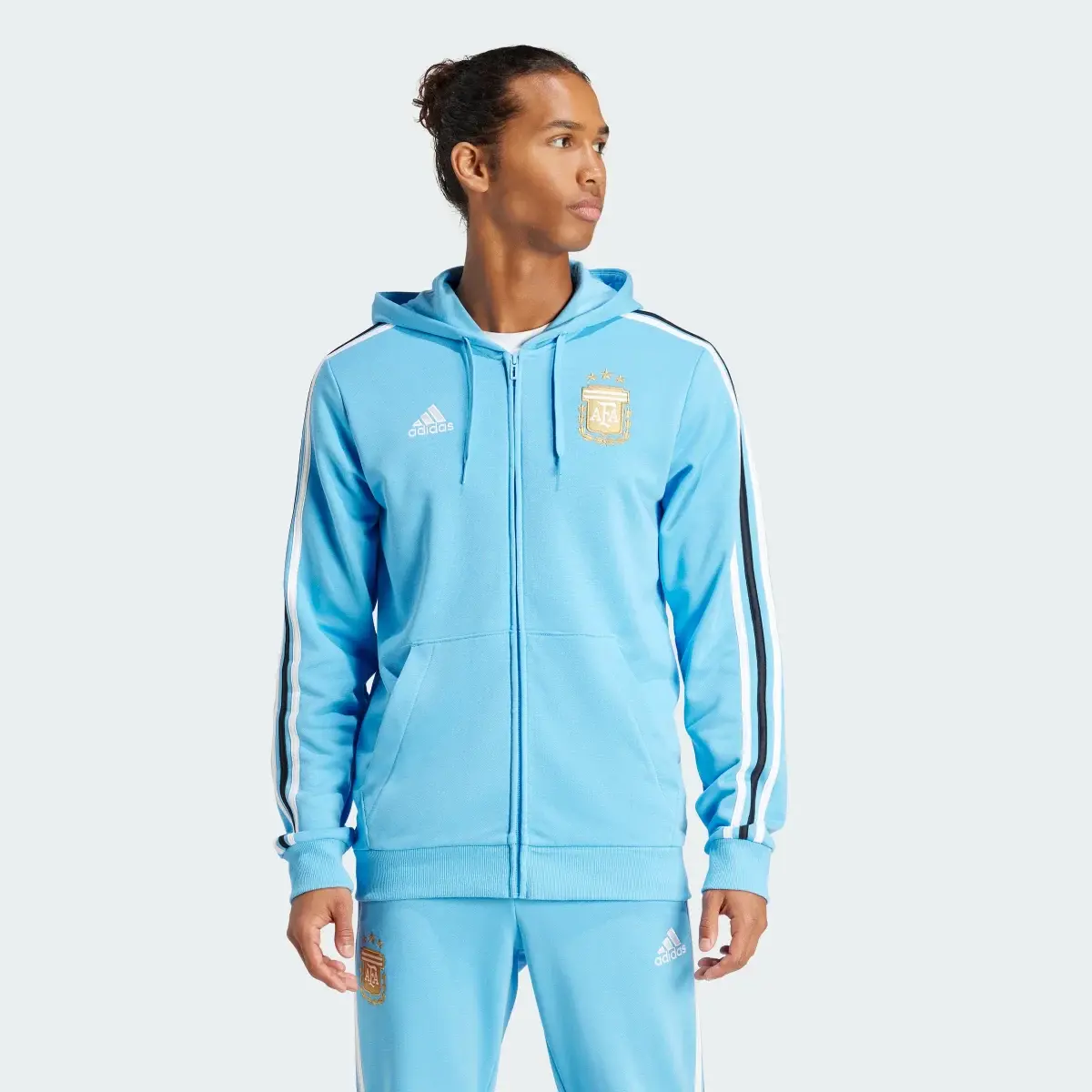 Adidas Argentina DNA Full-Zip Hoodie. 2