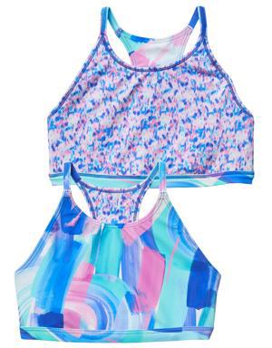 Girl Reversible Santorini Energy Bikini Top multi
