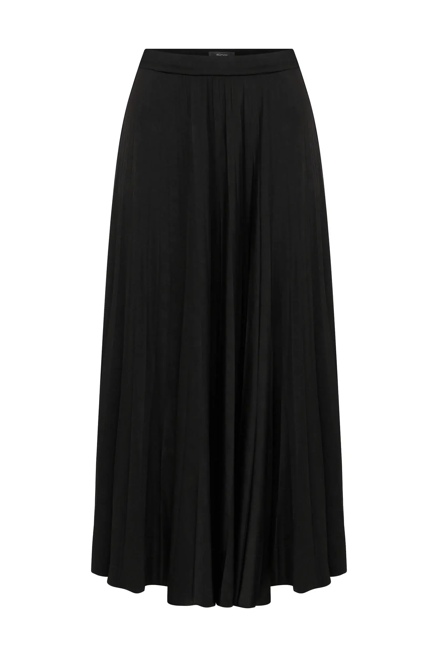 Roman Pleated Skirt in Black - 4 / BLACK. 1