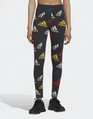 Adidas Essentials Multi-Colored Logo Leggings