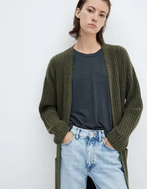Cardigan with patch pocket 