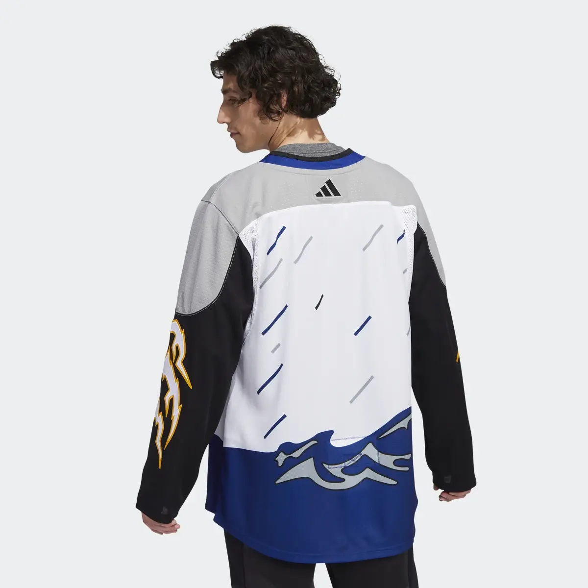 Adidas Lightning Authentic Reverse Retro Wordmark Jersey. 3