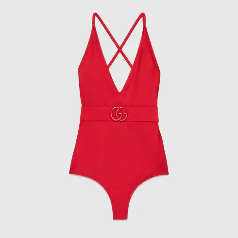 Gucci Sparkling stretch jersey swimsuit. 2
