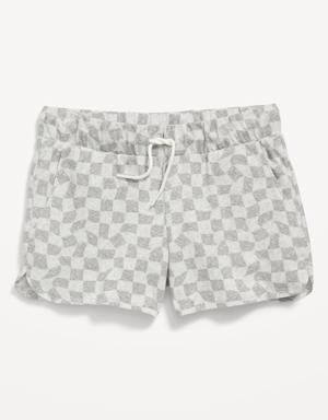 Dolphin-Hem Cheer Shorts for Girls gray