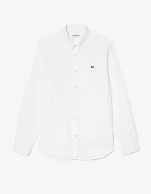 Camisa de algodão de primeira qualidade slim fit para Homem