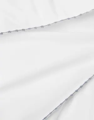 Funda nórdica algodón detalle bordado cama 150cm 