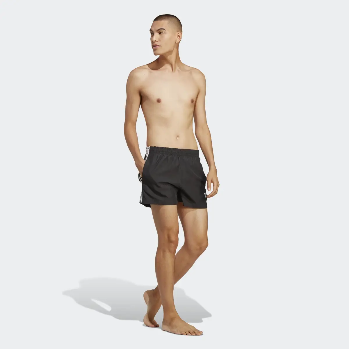 Adidas Originals Adicolor 3-Stripes Short Length Swim Shorts. 3