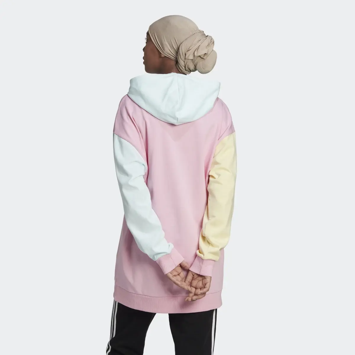 Adidas Sweat-shirt à capuche oversize à logo colorblock Essentials. 3